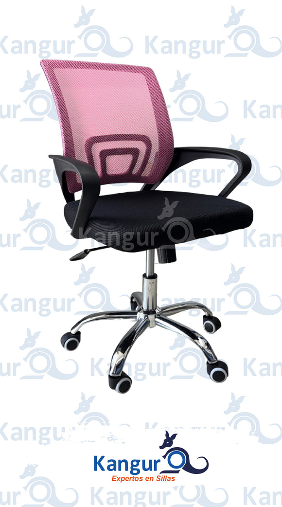 SILLA MESH A02 ROSADA