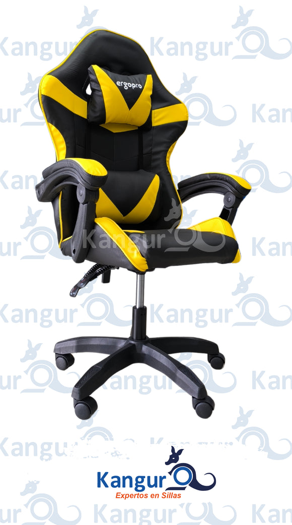 SILLA GAMER ERGOPRO 068 AMARILLO