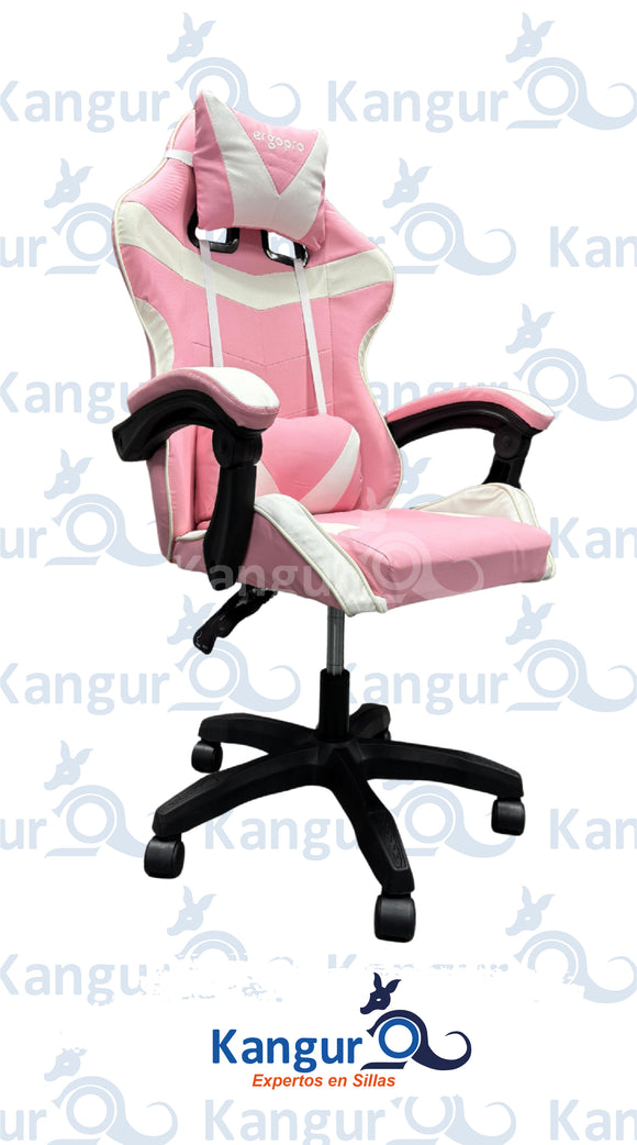 (9505) SILLA GAMER ERGOPRO 068 ROSADO
