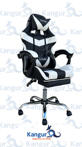 (3306) SILLA GAMER CHAHO 088 NEGRO/BLANCO