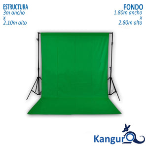 KIT PANTALLA DIGITAL VERDE + ESTRUCTURA